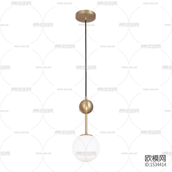 北欧轻奢金属玻璃球吊灯下载