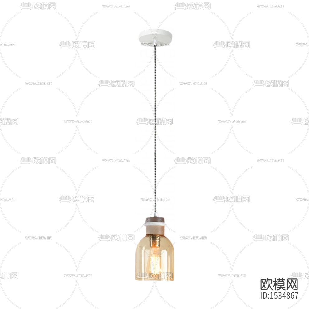 北欧简约金属玻璃吊灯下载