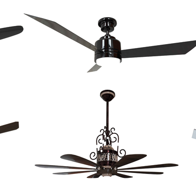  现代吊扇su模型 