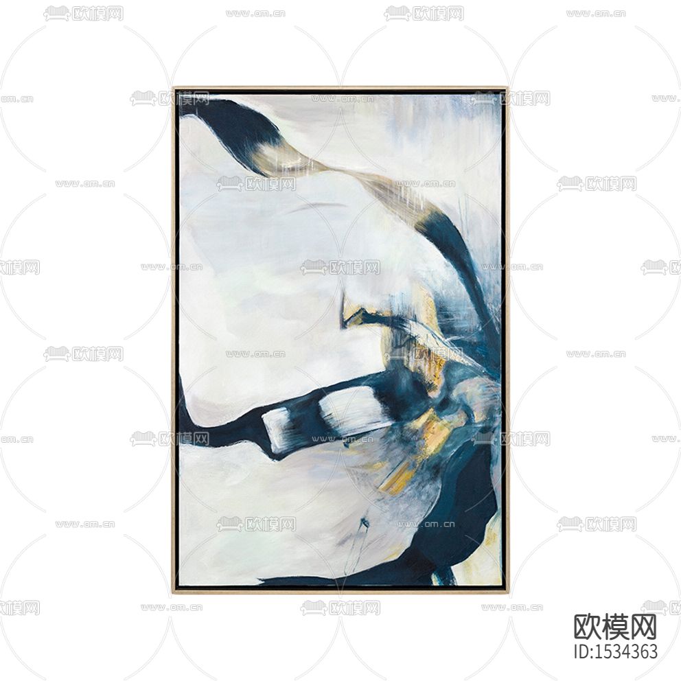 现代简约彩色抽象装饰画下载