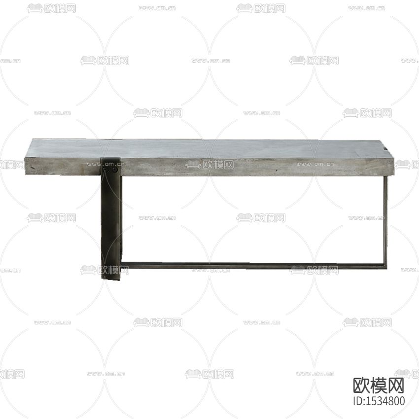 工业风水泥板金属茶几下载