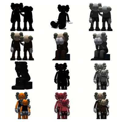  现代网红人偶玩具su模型 