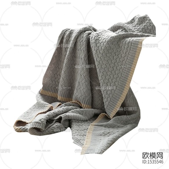 北歐簡約灰色編織羊毛搭巾下載