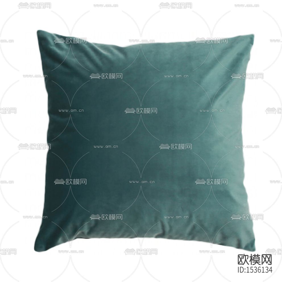 北欧简约宝石绿毛绒布艺抱枕下载