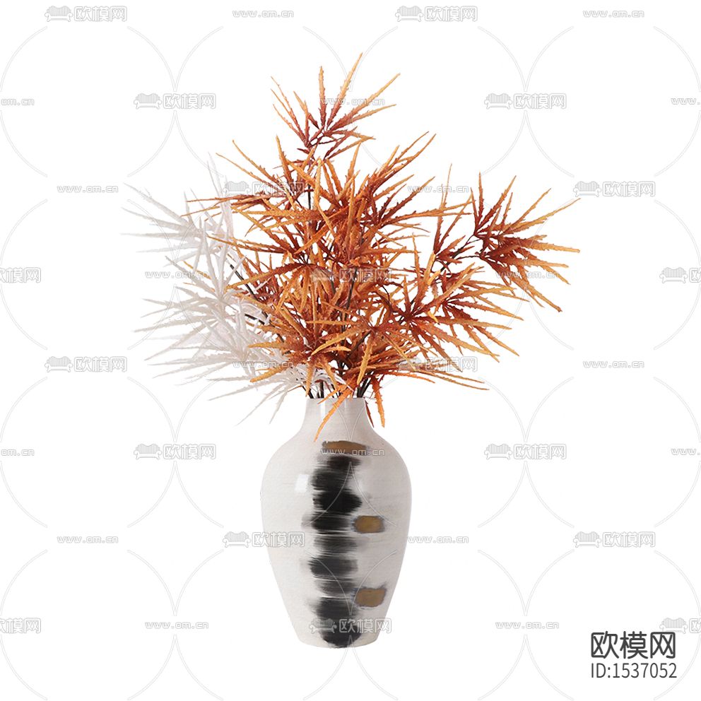 新中式禅意陶瓷花瓶摆放花艺