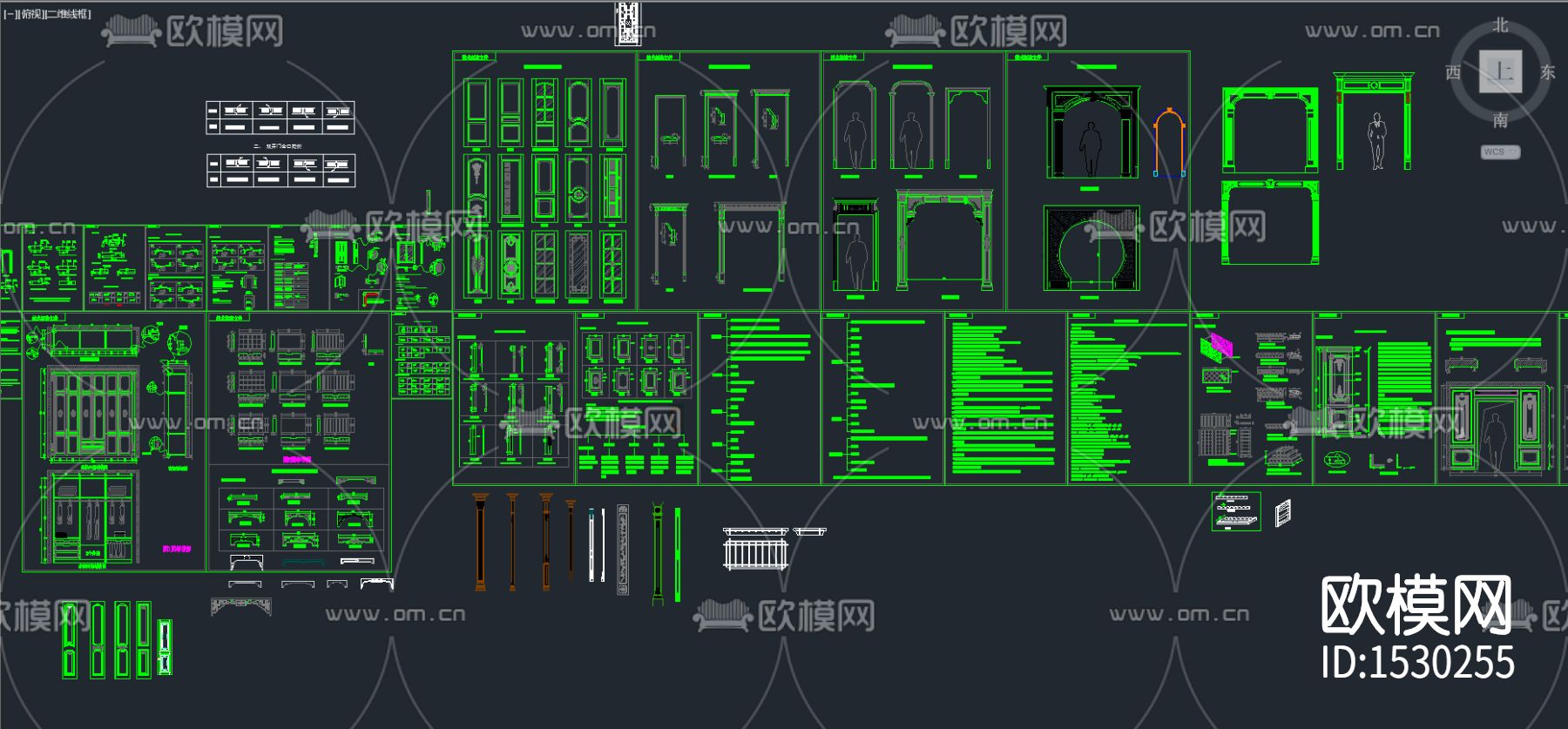 柜cad图库下载（渲染图1）
