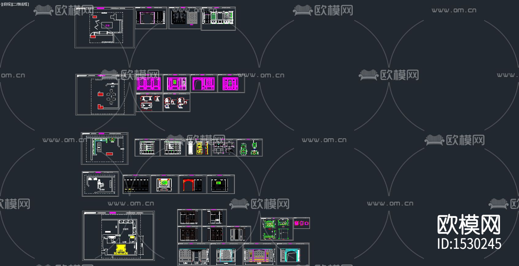 柜cad图库下载（渲染图1）