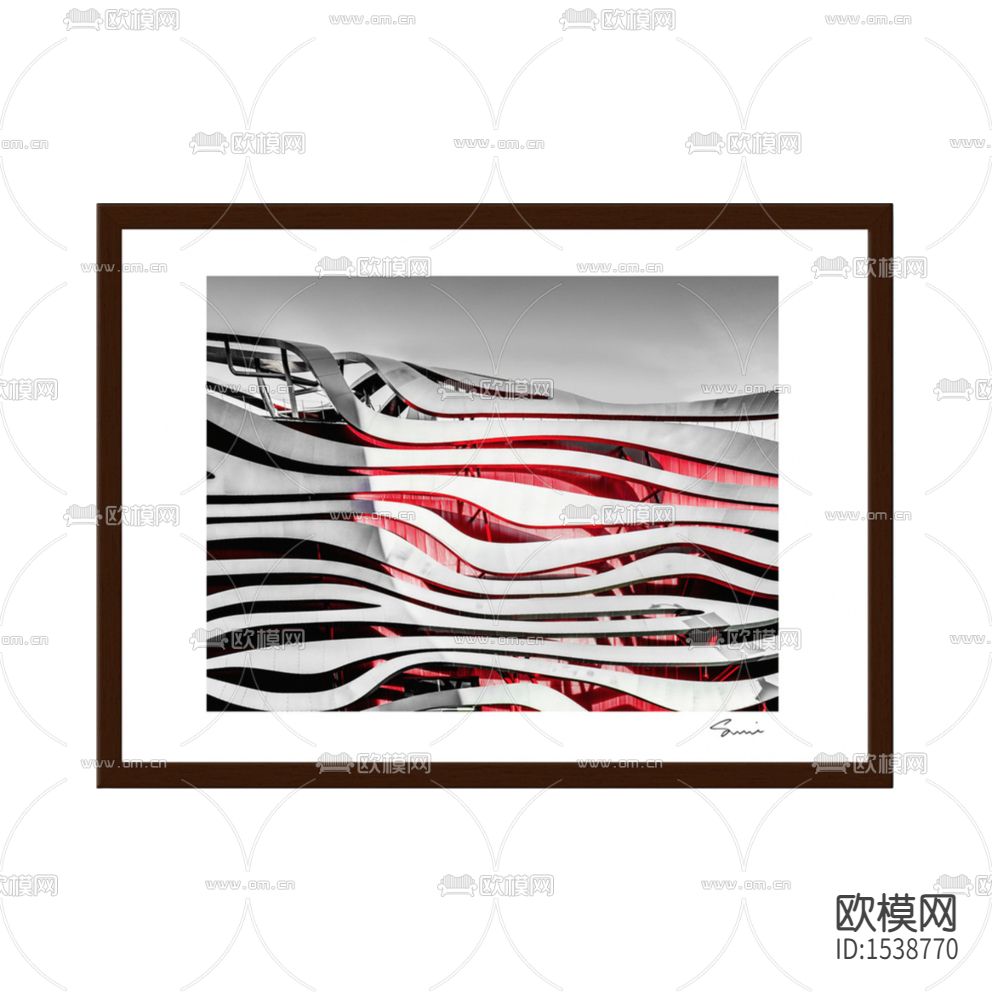 现代轻奢创意建筑黑白摄影下载