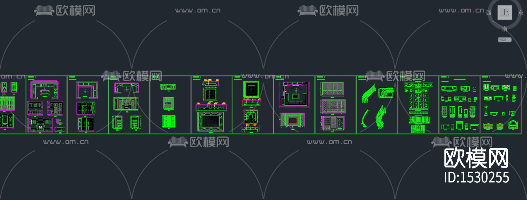 柜cad图库下载（渲染图3）