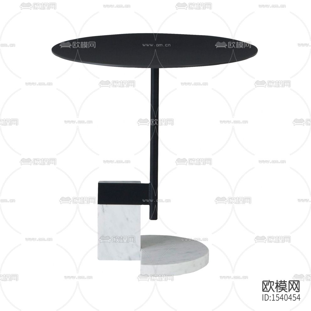 现代极简金属大理石咖啡桌下载