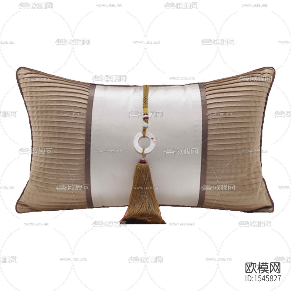 新中式轻奢拼接布艺玉佩吊穗抱枕下载