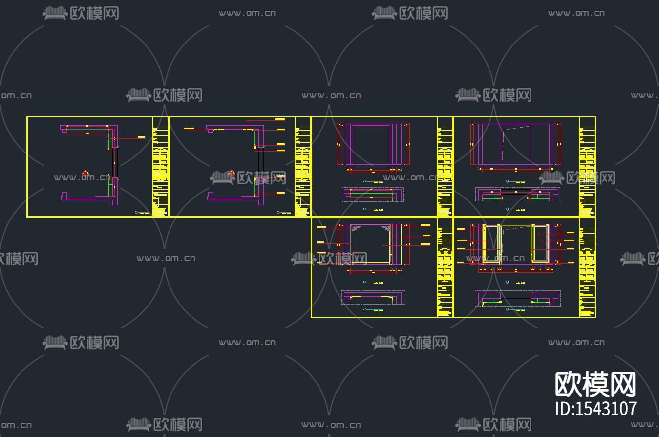 全屋定制cad施工图下载（渲染图5）