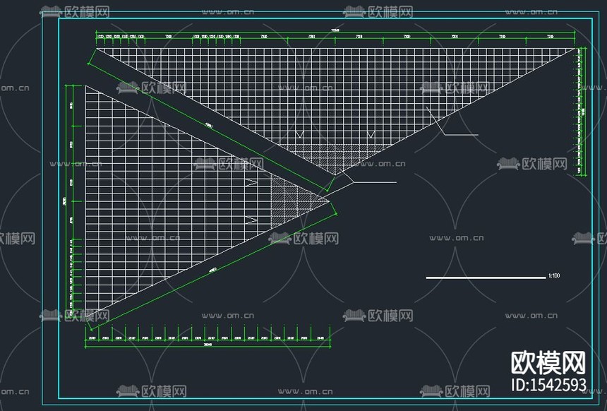 海珍品養(yǎng)殖大棚cad施工圖下載(渲染圖4)