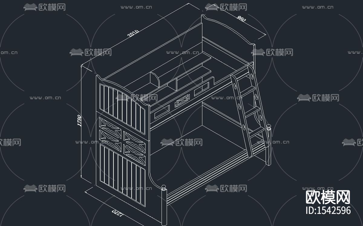 高低床cad图库下载（渲染图1）