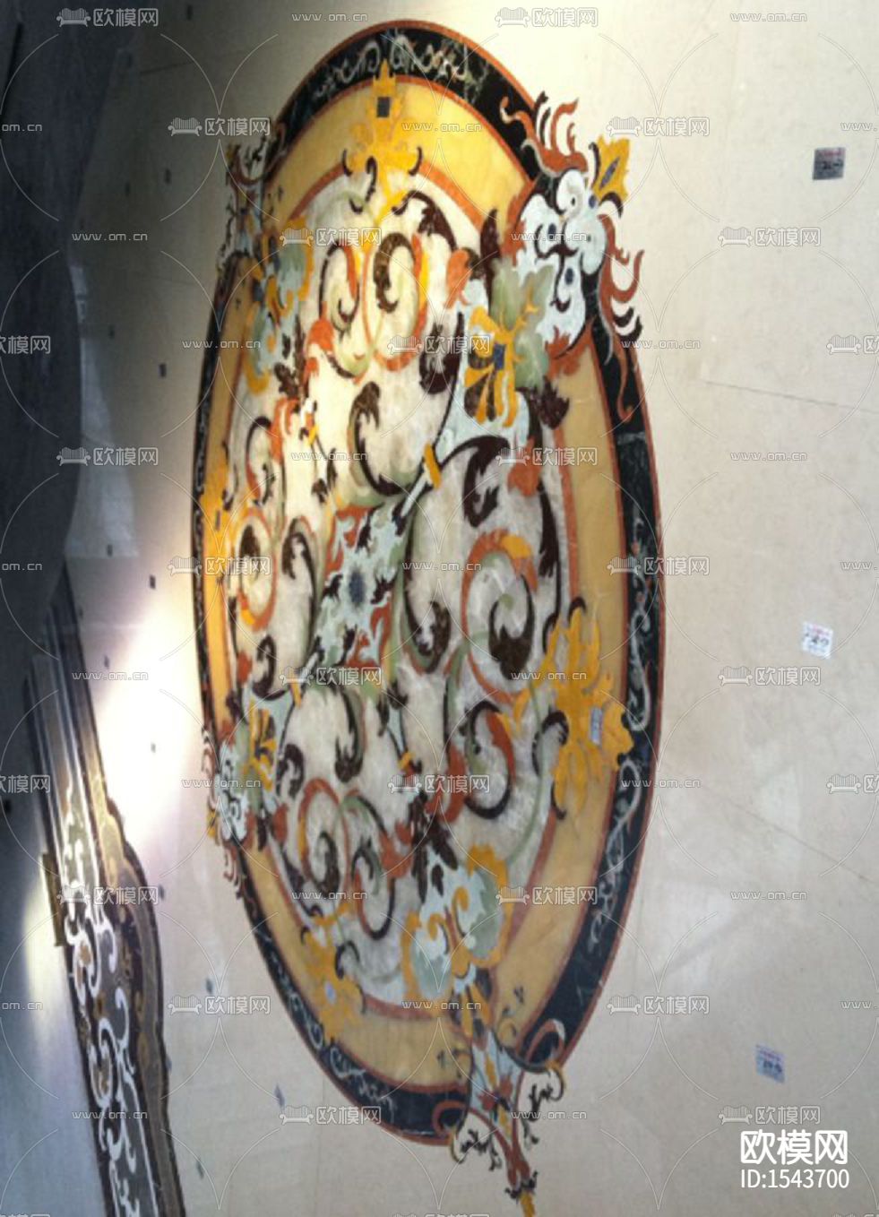 石材水刀拼花图案cad图库下载（渲染图4）