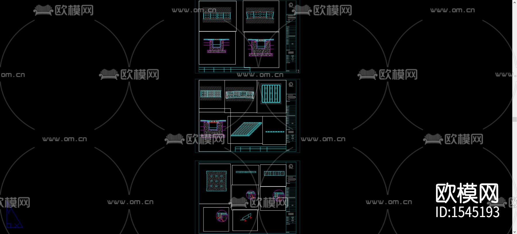 排水沟节点大样图下载（渲染图2）
