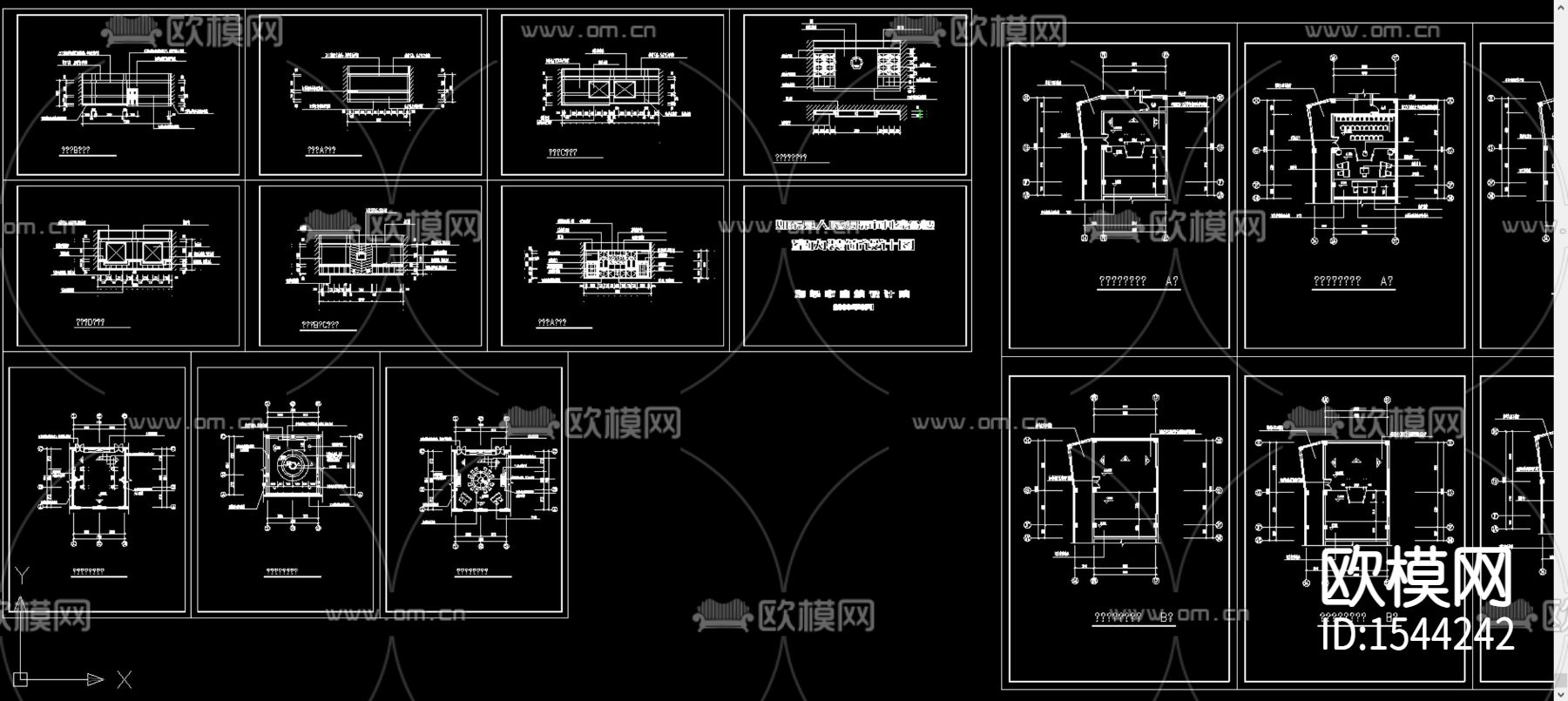 法院审判厅cad图库下载（渲染图3）