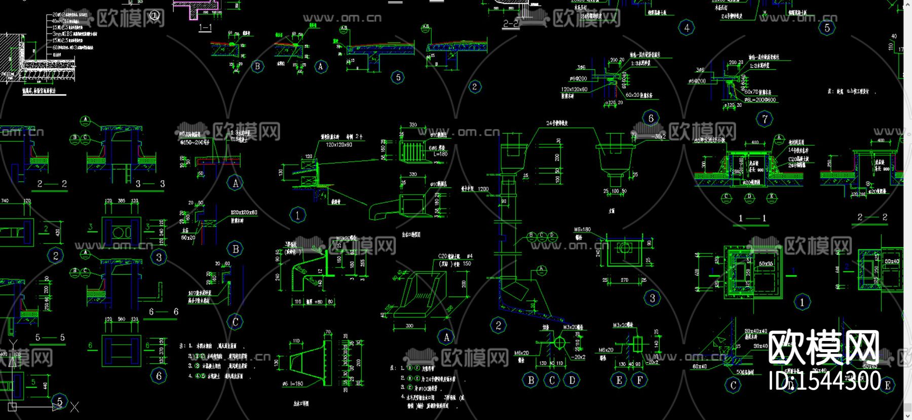 建筑构造cad节点下载（渲染图3）