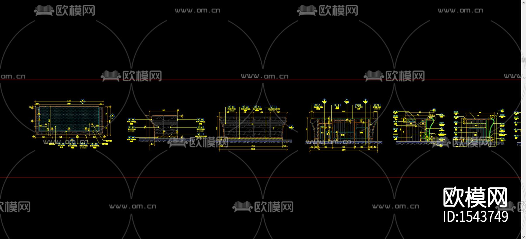 酒店餐厅cad节点大样下载（渲染图5）