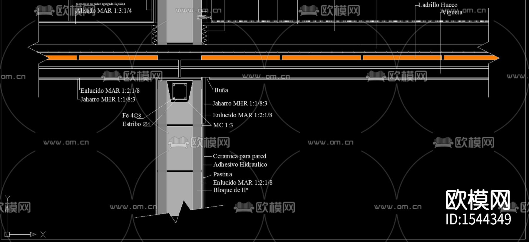 挡墙cad节点图下载（渲染图2）