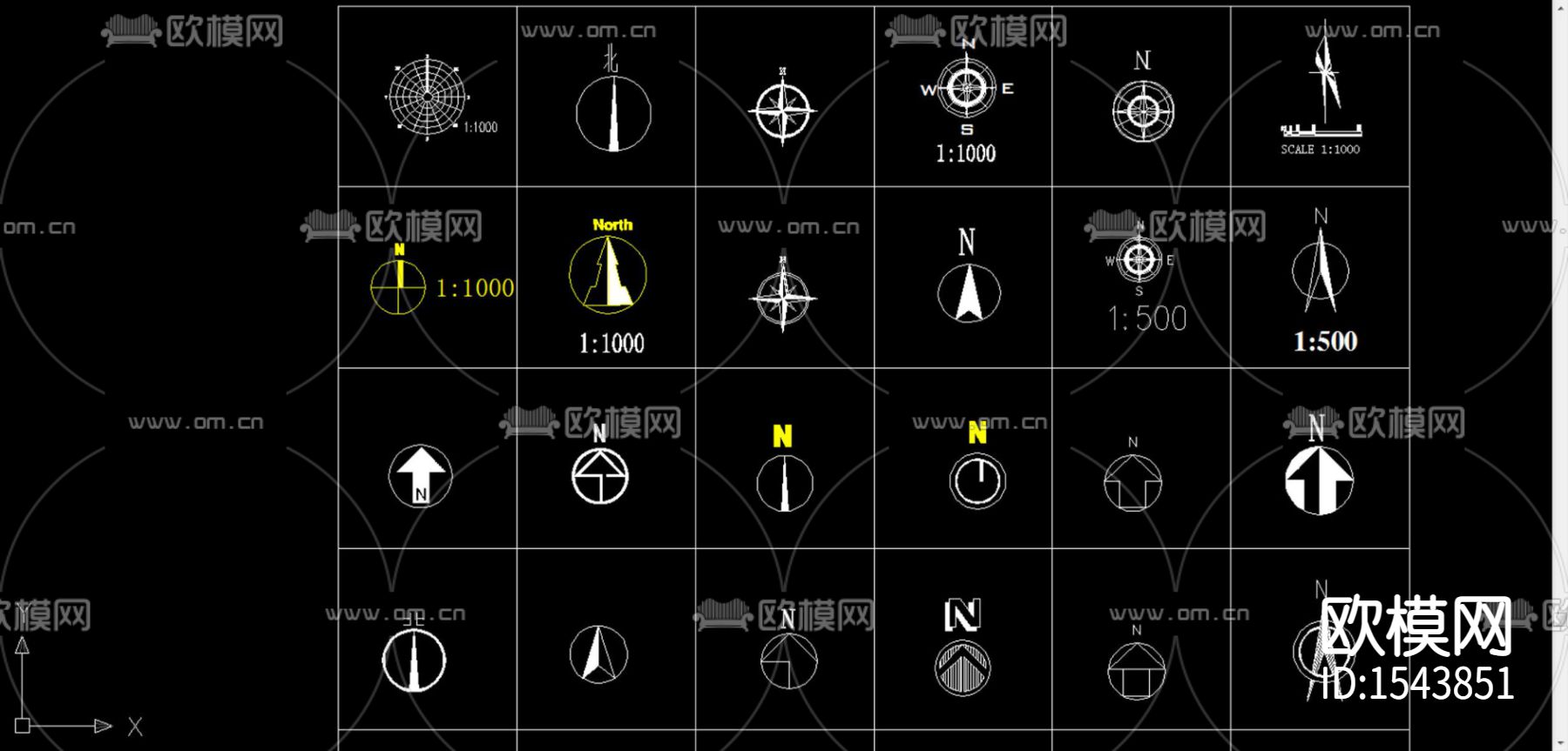 景观小品小样cad图库下载（渲染图4）