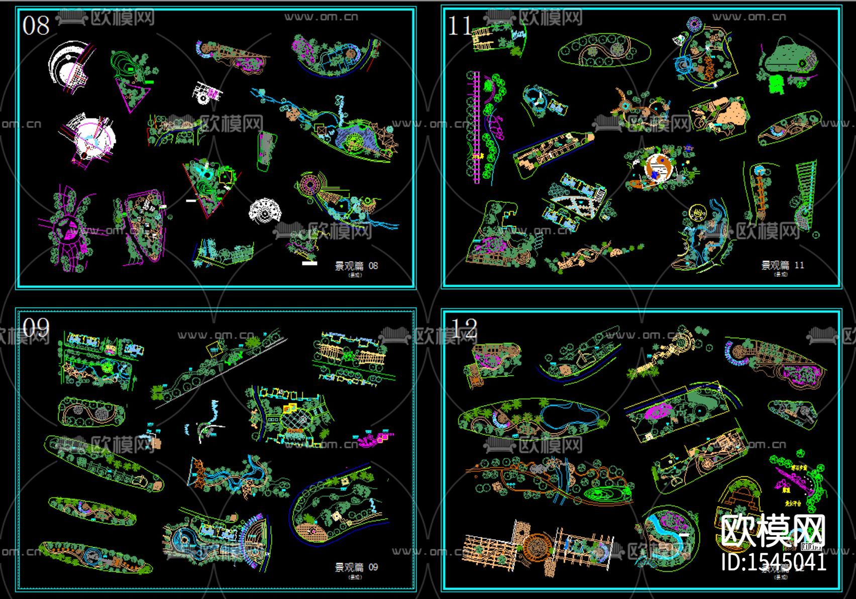 景观小品cad图库下载（渲染图10）