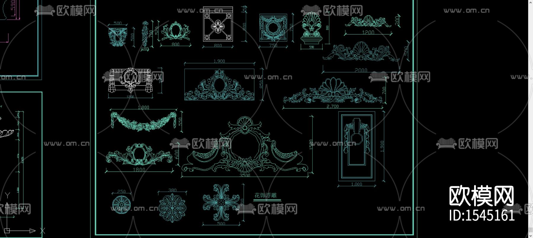 欧式喷泉cad图库下载（渲染图2）
