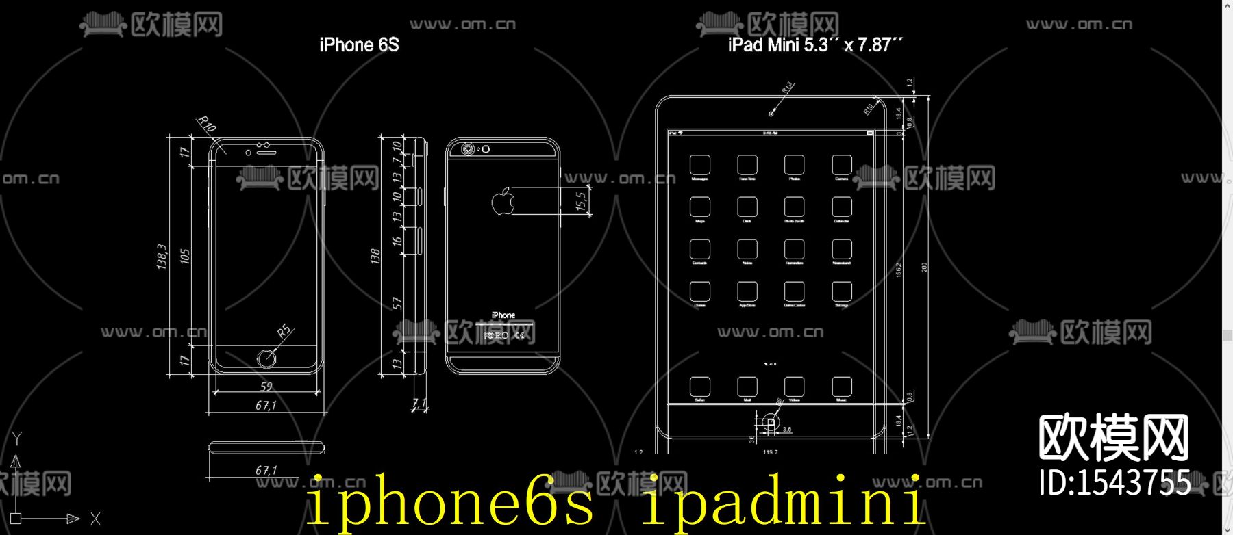 苹果手机平板cad图库下载