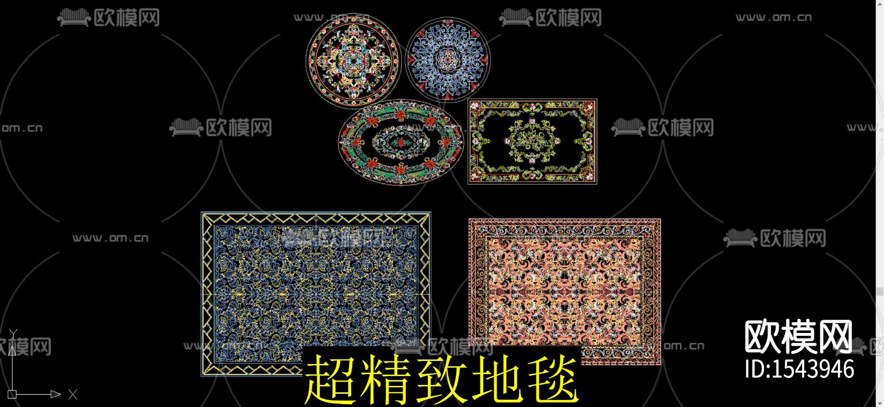 地毯cad图库下载