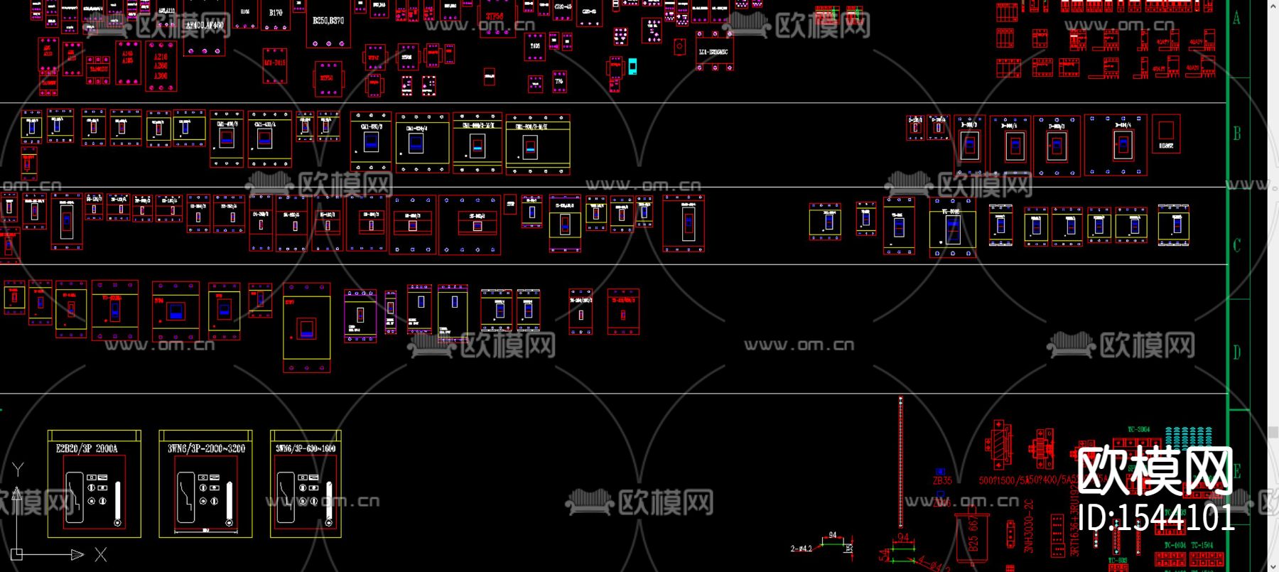 电气元件图块下载（渲染图2）