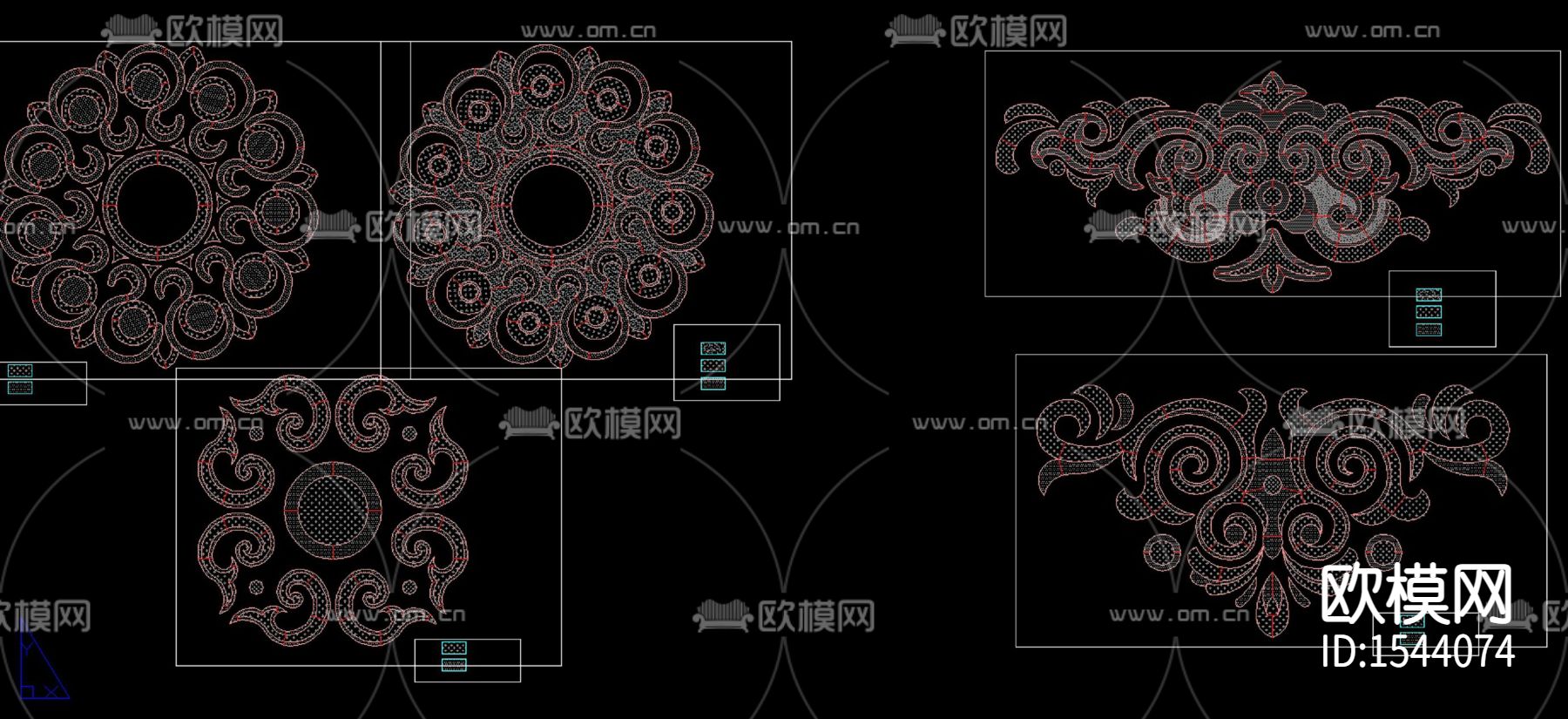景观地面花纹cad图库下载（渲染图1）