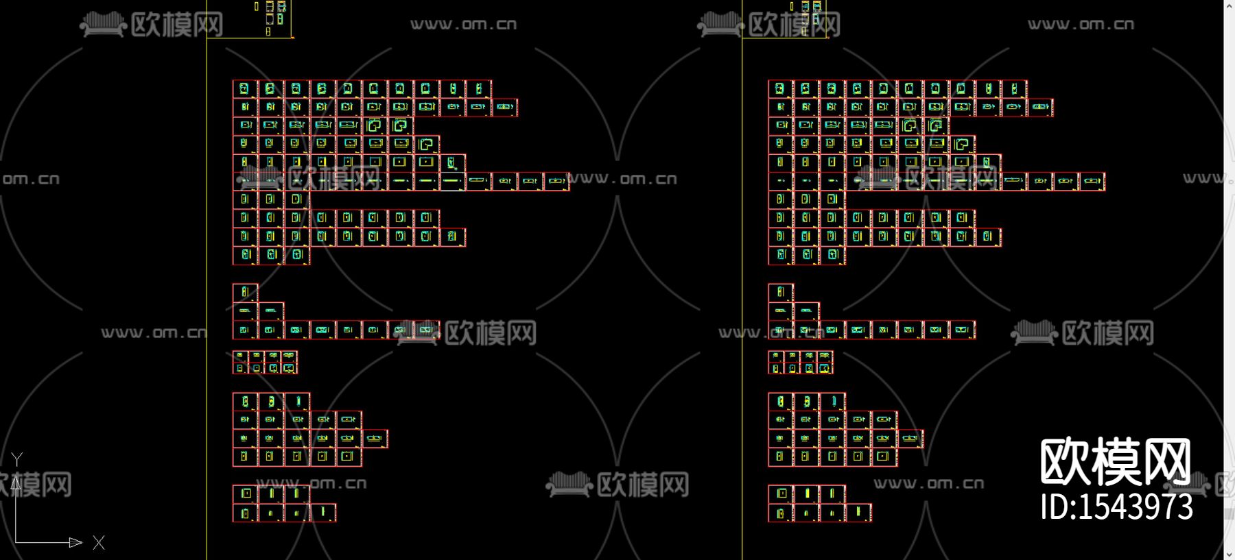 橱柜cad图库下载（渲染图4）