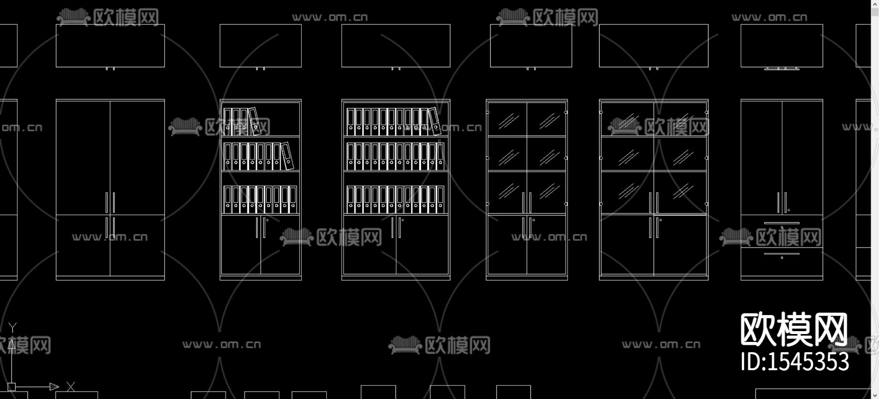 文件柜cad图库下载（渲染图2）