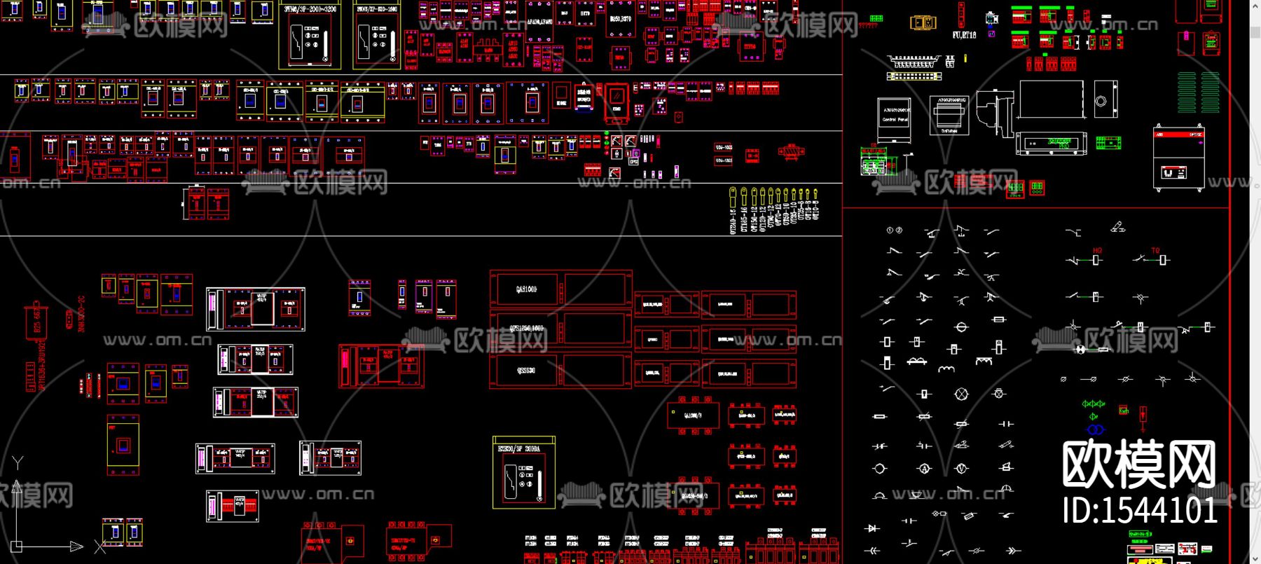 电气元件图块下载（渲染图3）