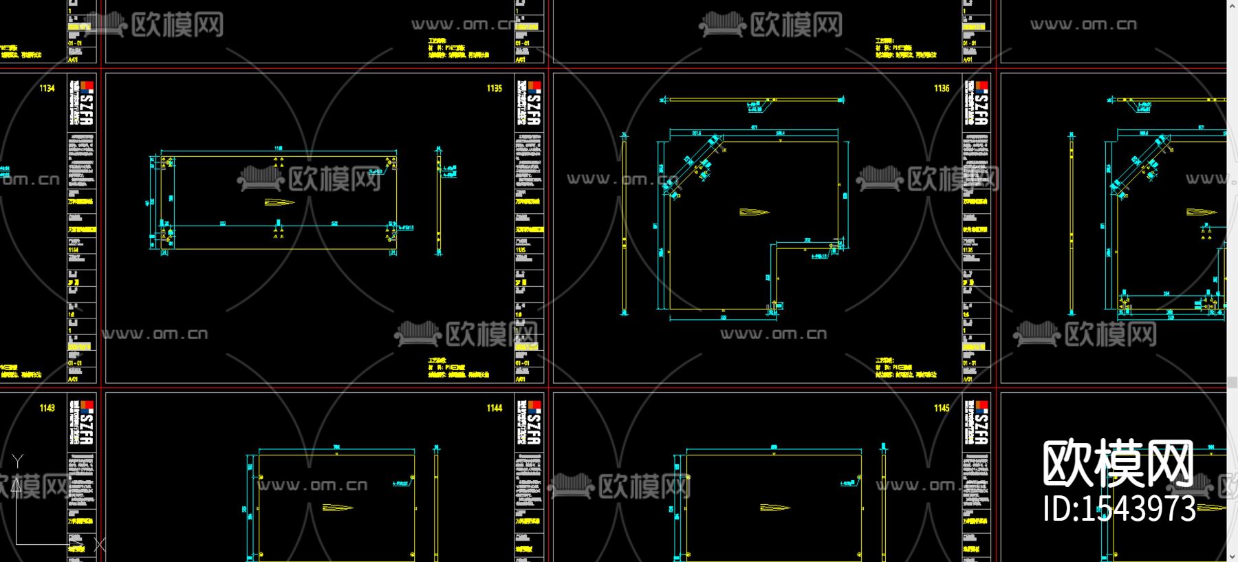 橱柜cad图库下载（渲染图5）