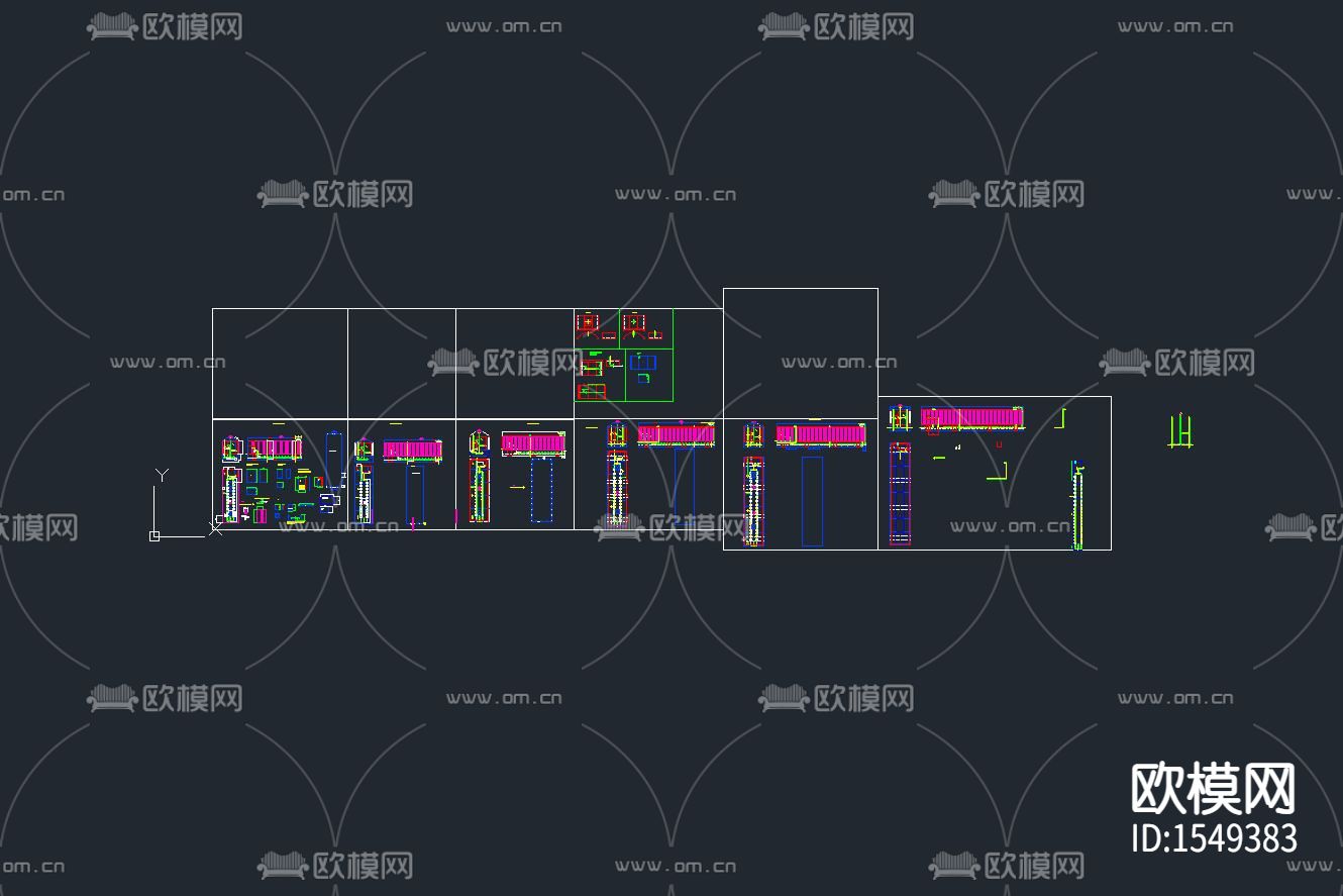 集装箱式废水处理系统cad图库下载（渲染图6）