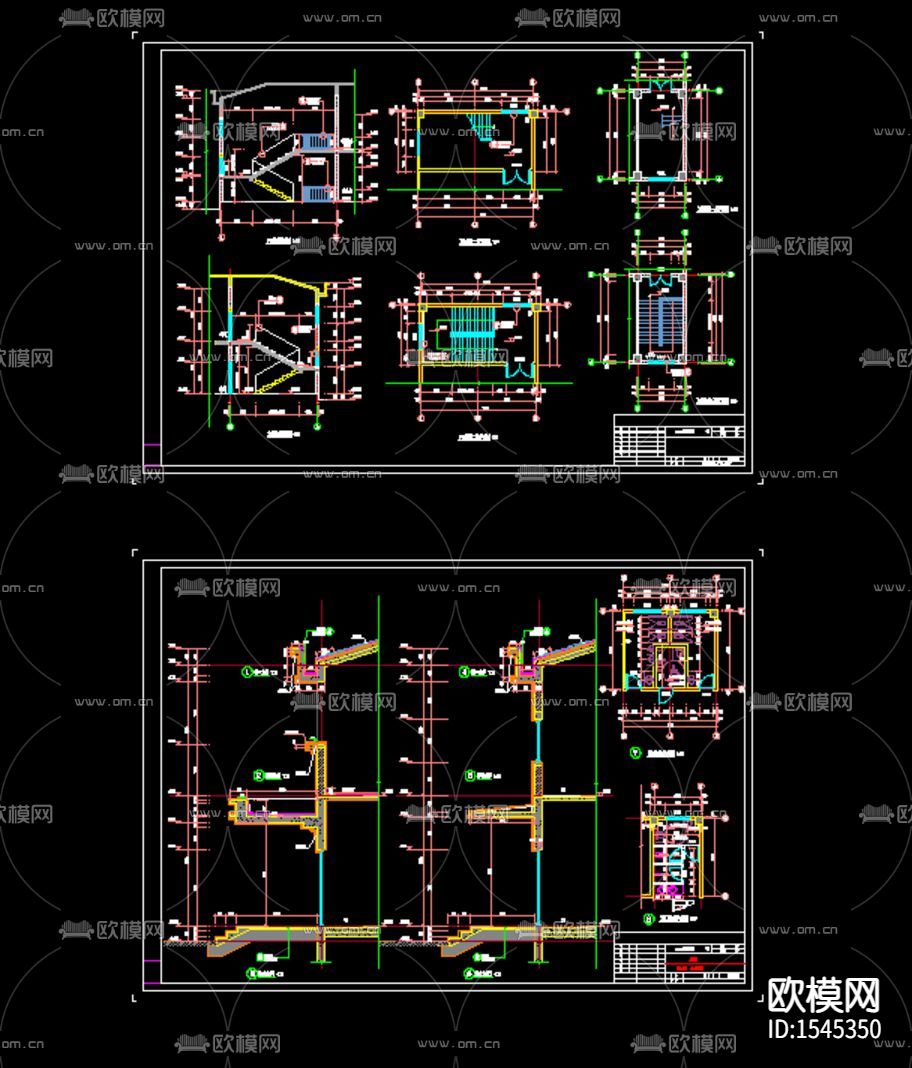 卫生院建筑cad施工图下载（渲染图3）
