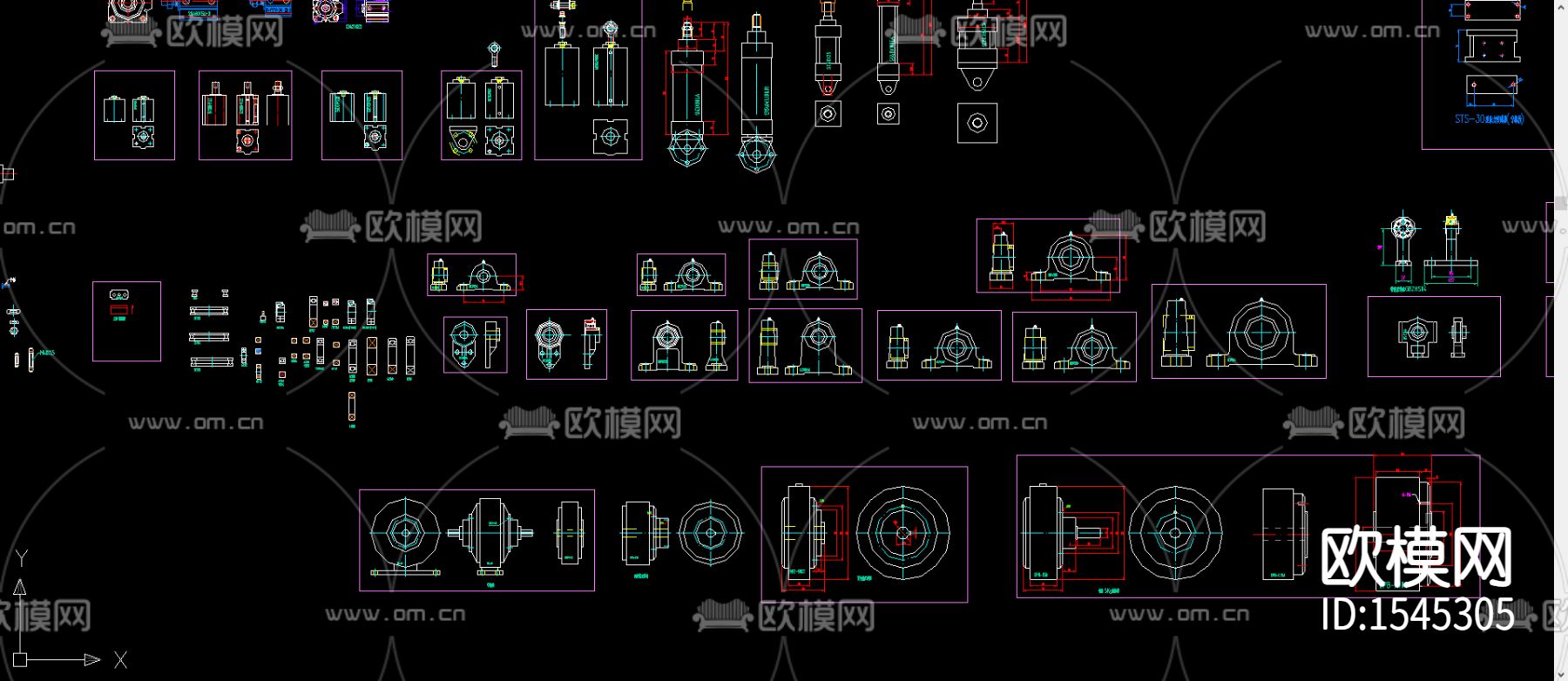 水泵cad图库下载（渲染图2）