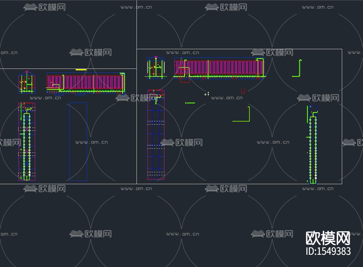 集装箱式废水处理系统cad图库下载（渲染图5）
