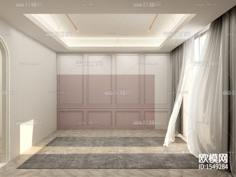 北欧简约创意卧室场景下载