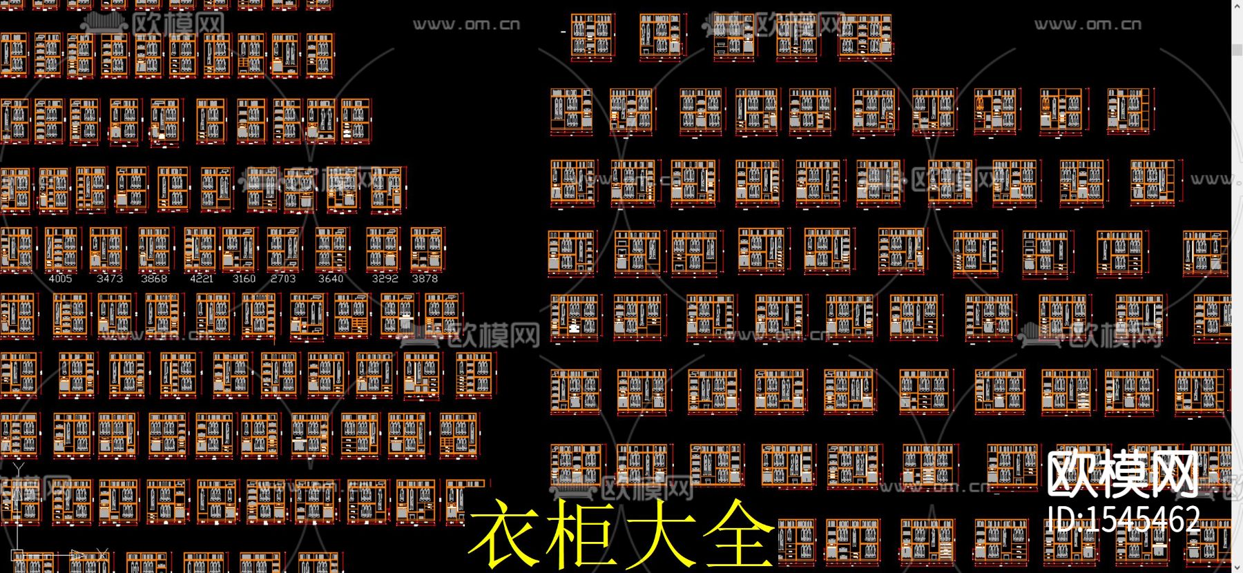衣柜cad施工图