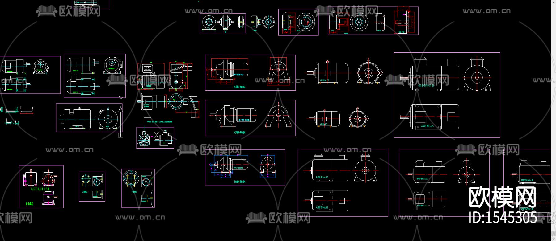 水泵cad图库下载（渲染图3）