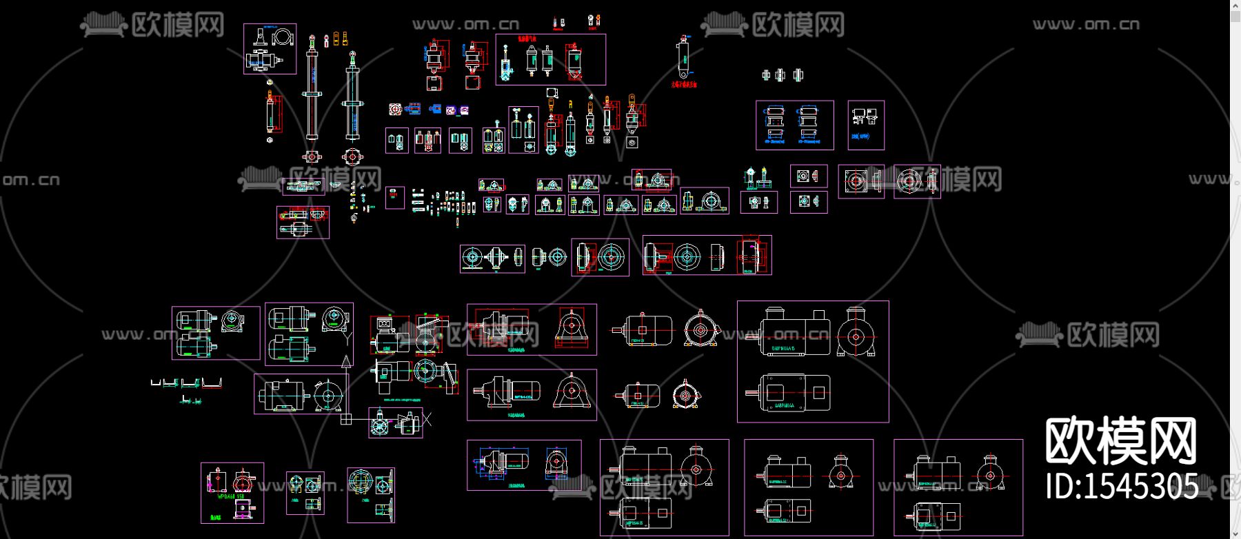 水泵cad图库下载（渲染图1）