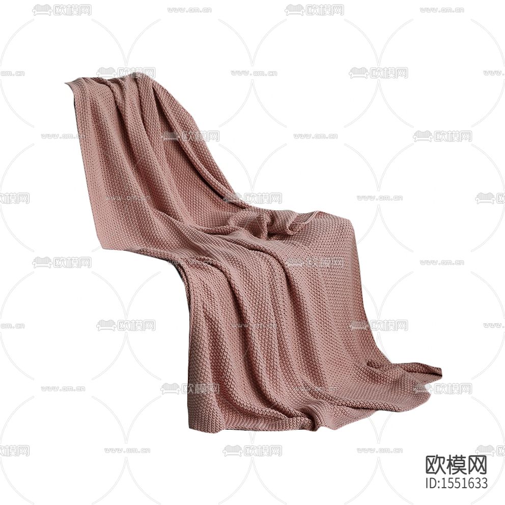 北欧简约粉色布艺搭巾下载