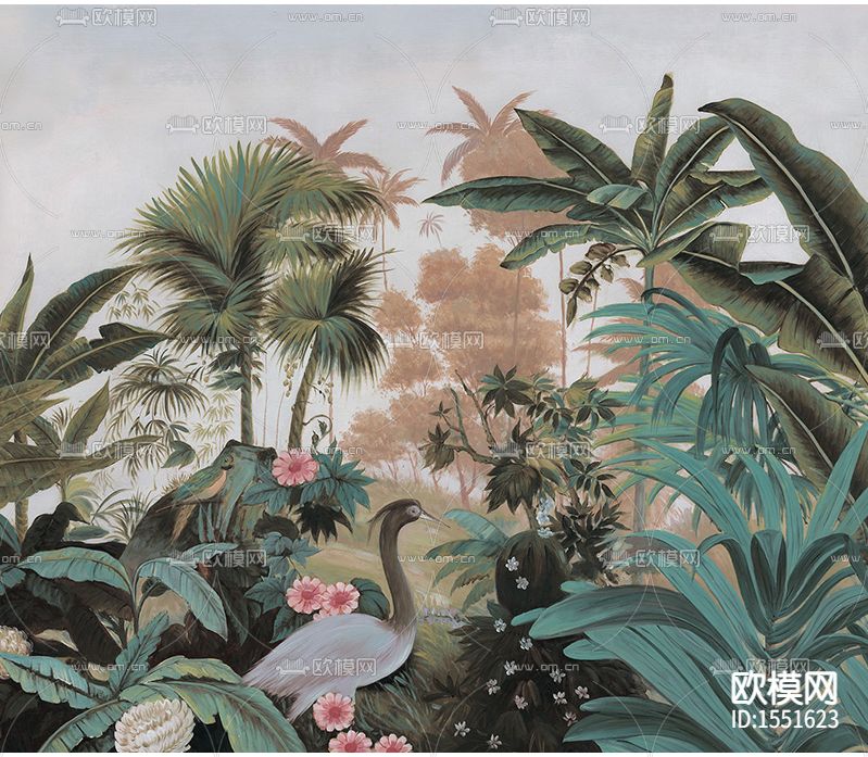 北欧简约绿植装饰画下载