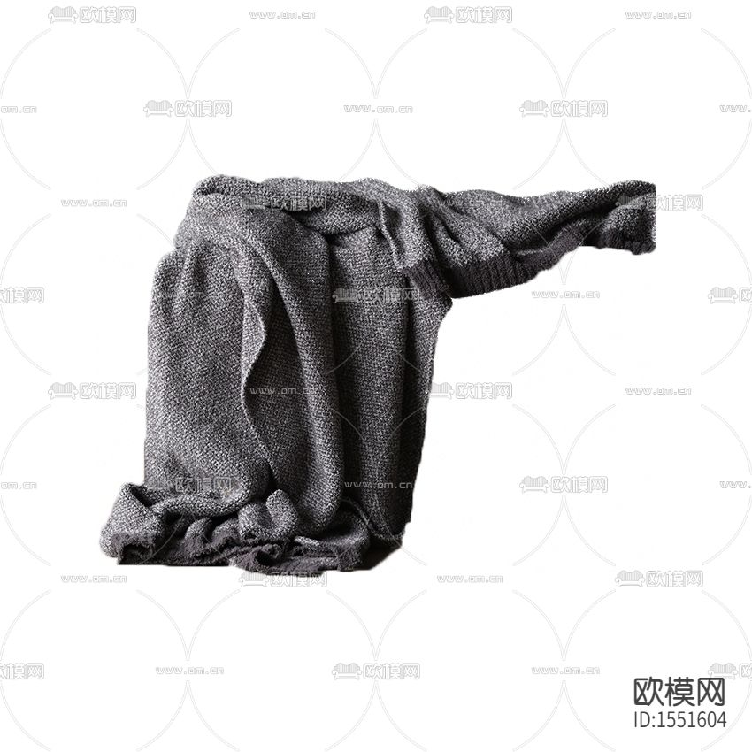 现代简约灰色布艺搭巾下载