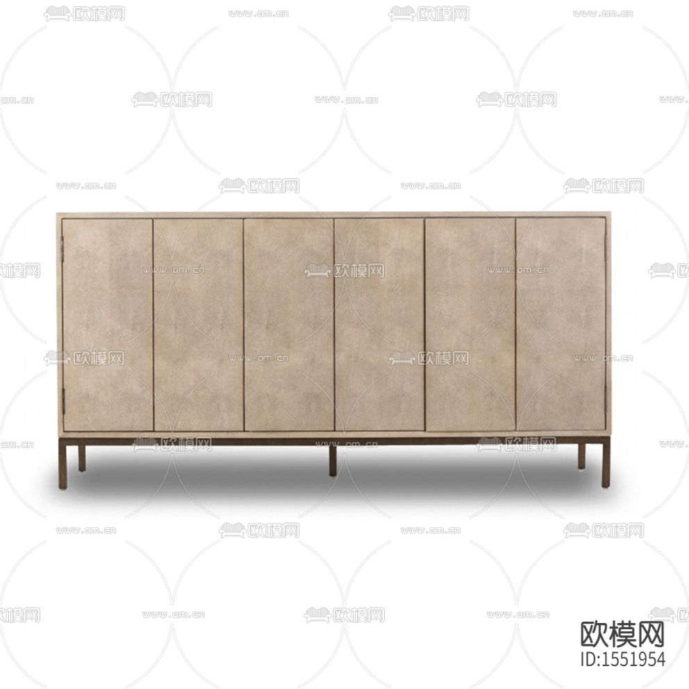 北欧简约灰色实木边柜下载