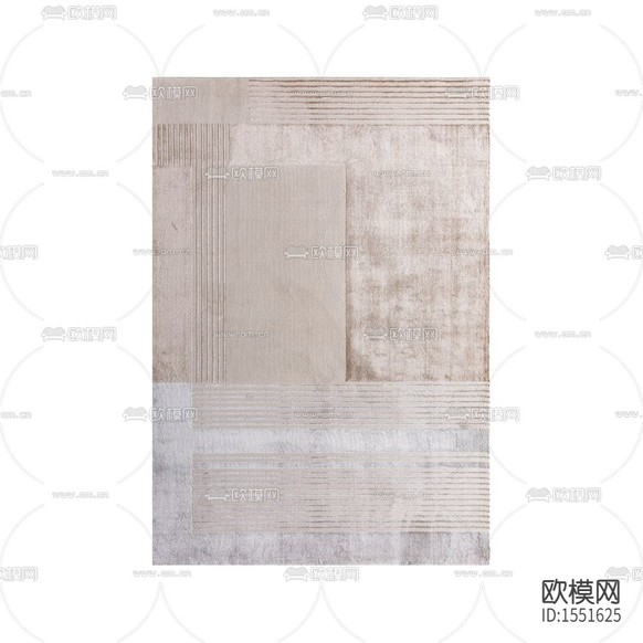 现代简约创意线条纹理布艺地毯下载