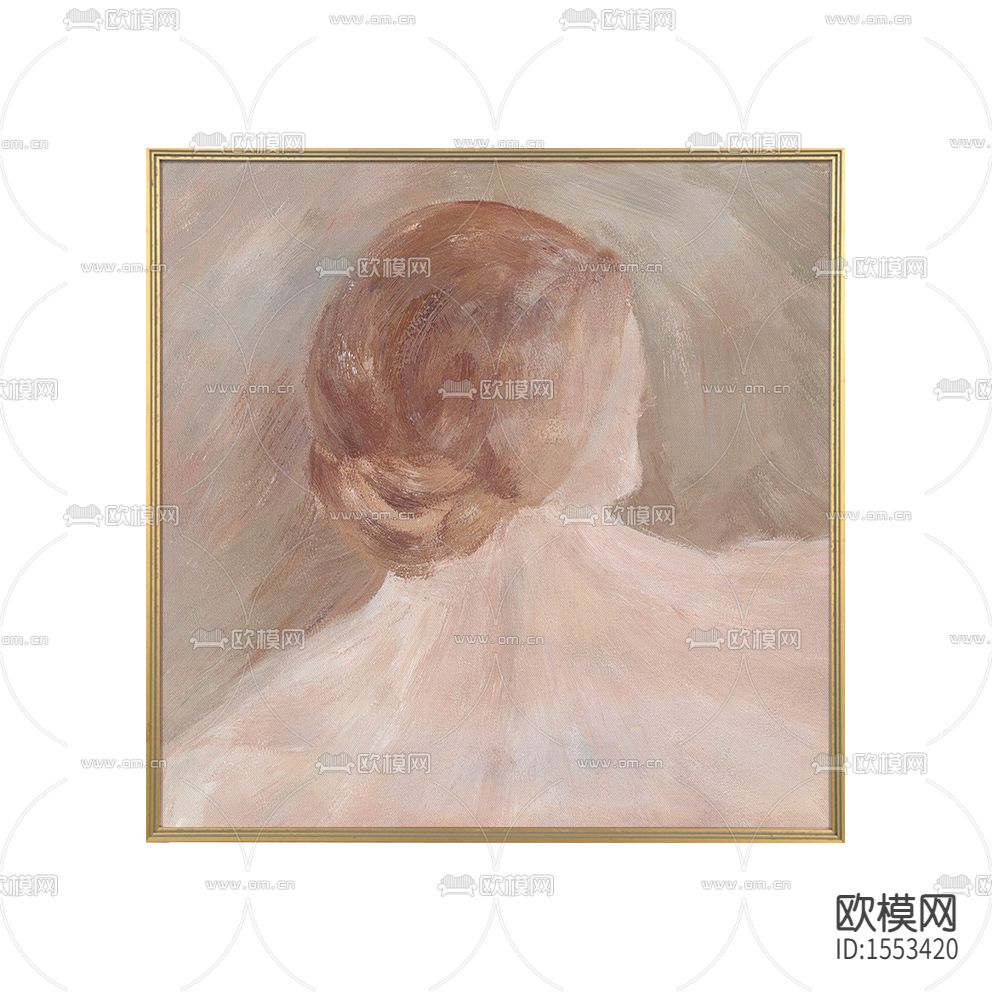 北欧抽象人像装饰画下载