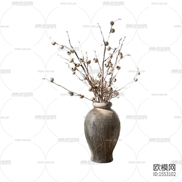 北歐簡約創(chuàng)意陶瓷花瓶擺放花藝下載